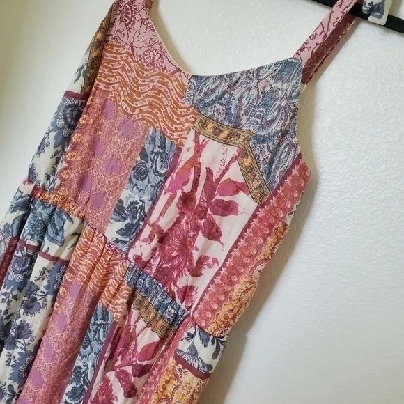 Lane Bryant Multicolor Patchwork Midi Dress - Picture 5 of 16